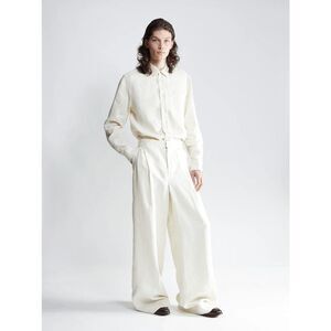 The Salting Ivory Italian Linen Twill Wide Leg Dress Pants Women's Size 0